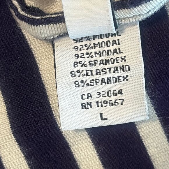 RACHEL PALLY  Cosmos Midi Dress  Navy/White Stripe Size Large - Picture 7 of 8